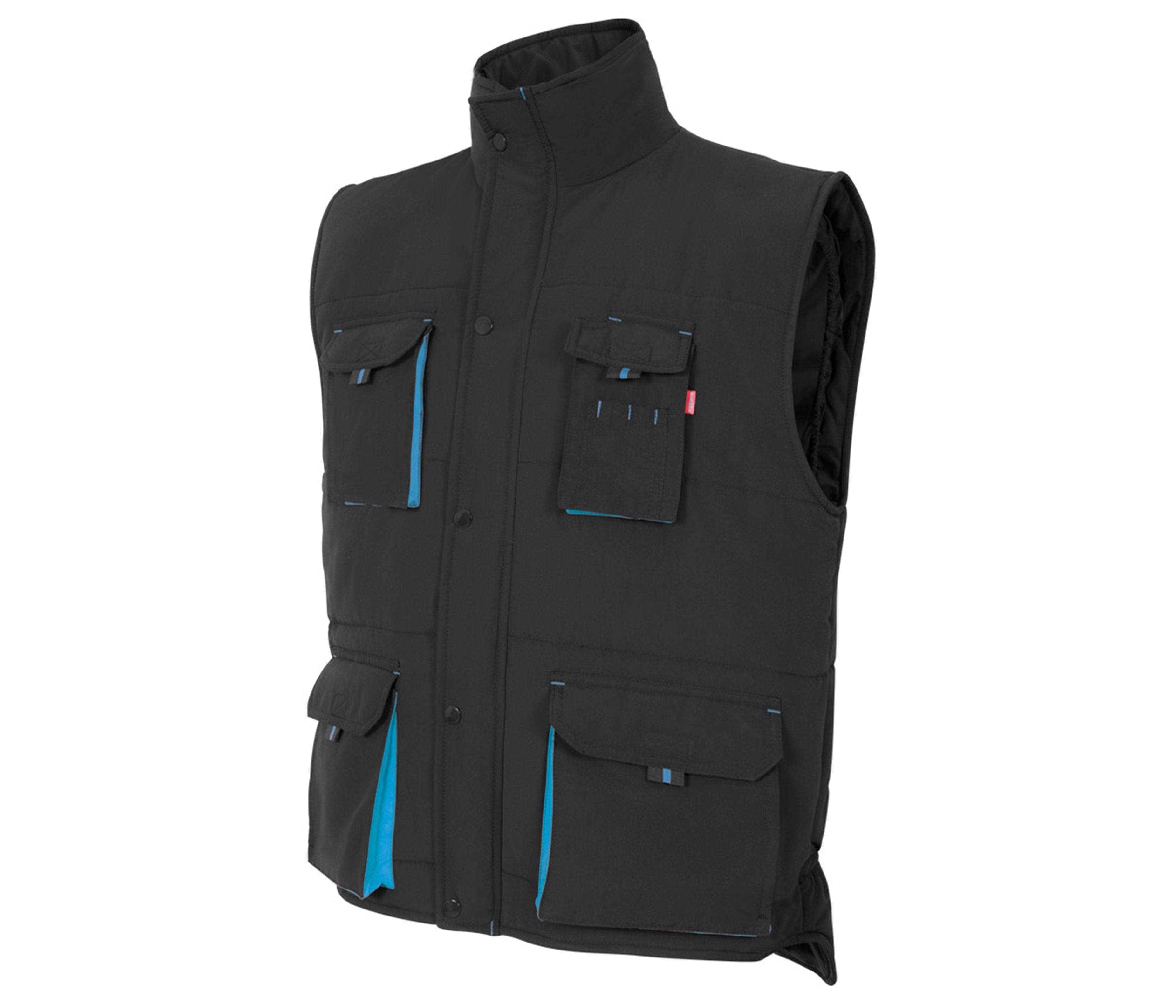 GILET MATELASSÉ BICOLORE MULTIPOCHES