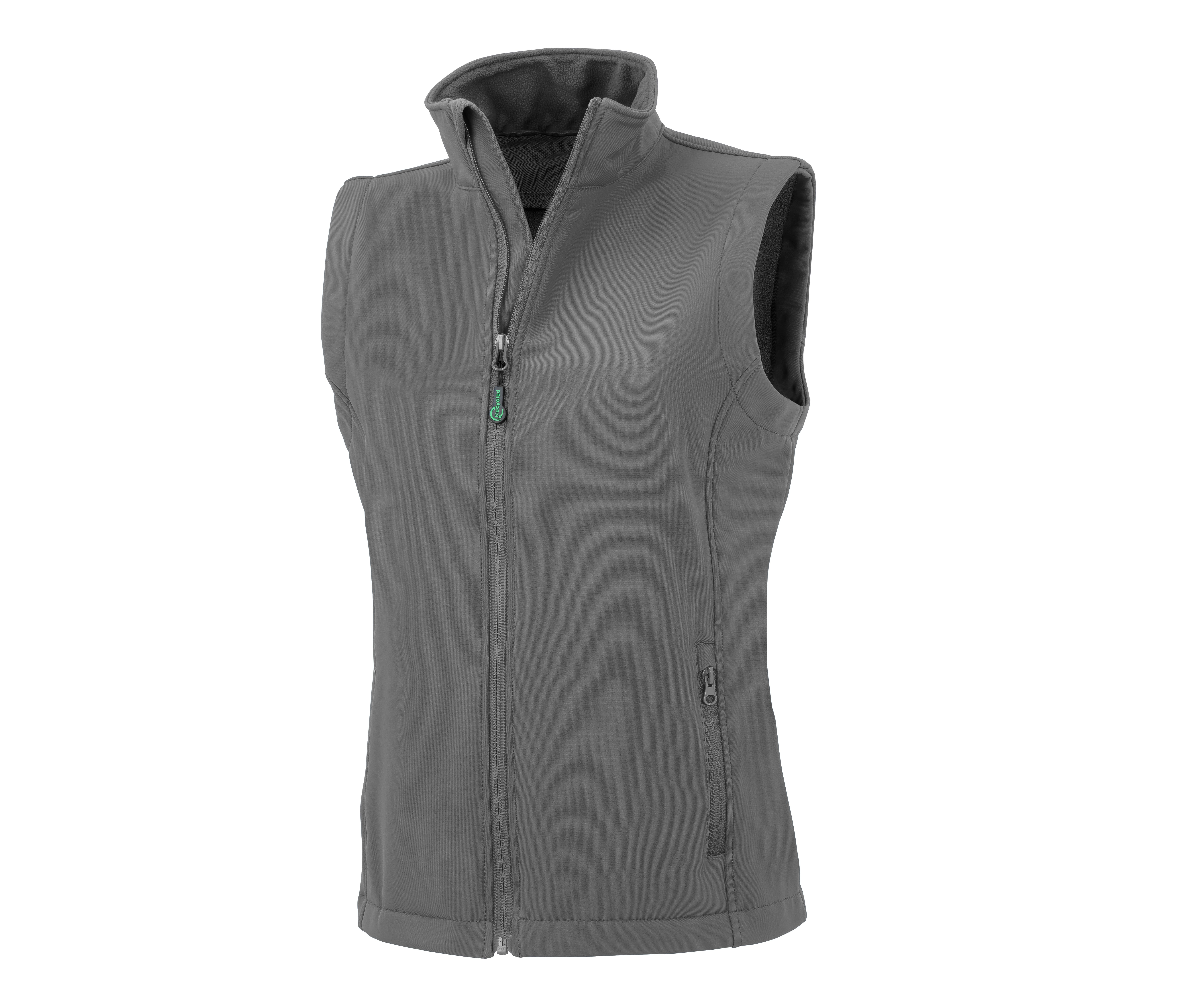 WOMENS RECYCLED 2-LAYER PRINTABLE SOFTSHELL BODYWARMER